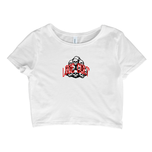 PILE O' SKULLS CROP TOP